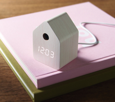 Logo trade corporate gifts image of: MDF cuckoo alarm clock