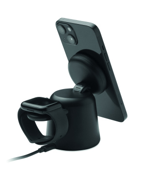 Logotrade advertising product image of: 3 in 1 wireless charger 15W