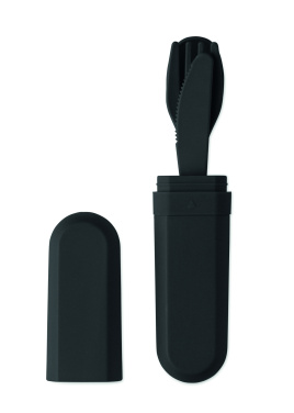 Logotrade promotional merchandise picture of: Cutlery set and case in PLA
