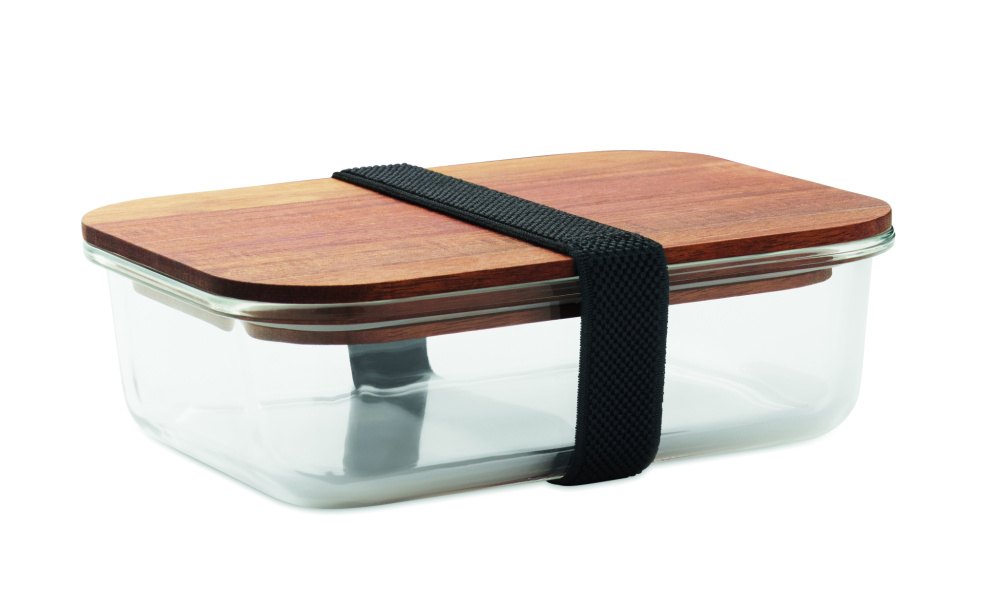 Logo trade promotional giveaways picture of: Glass lunch box 800ml