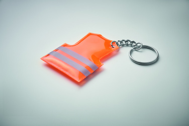 Logo trade business gift photo of: Key ring with reflecting vest Jekabpils