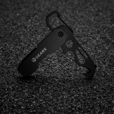 Logotrade promotional giveaway picture of: Gear X foldable EDC tool with carabiner and parcel cutter