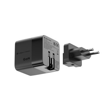 Logo trade promotional products image of: Urban Vitamin Mendocino 65W GaN charger retractable cable