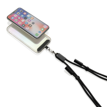 Logo trade promotional products image of: LoopAmp RCS RPET adjustable phone cord with 60W cable