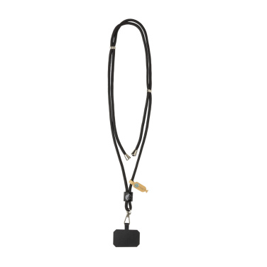 Logo trade promotional items image of: CarryLoop RCS recycled PET adjustable phone holder lanyard
