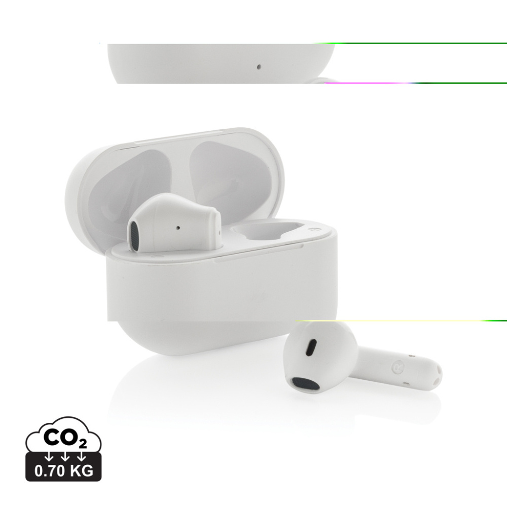 Logo trade promotional gifts picture of: Tunevo RCS recycled plastic wireless earbuds
