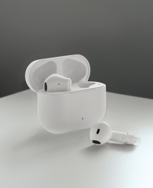 Logo trade promotional item photo of: Tunevo RCS recycled plastic wireless earbuds