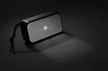 Logo trade corporate gifts image of: Swiss Peak RCS recycled aluminium 10W bass speaker