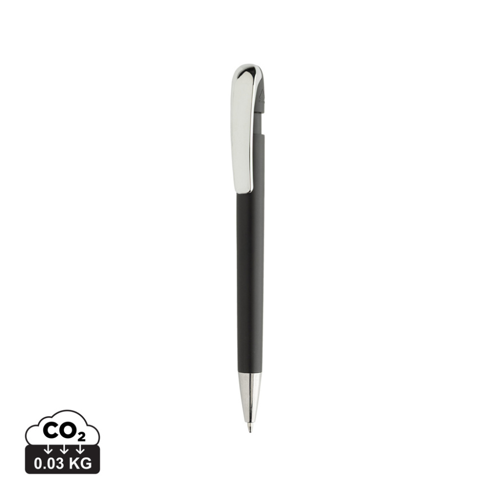 Logotrade promotional product picture of: Glide GRS certified R-ABS Metal Clip Pen