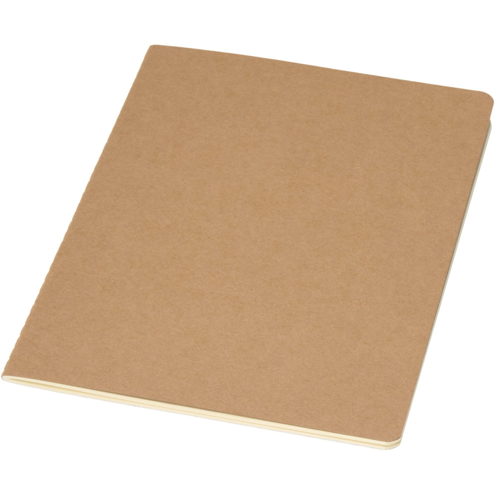 Logotrade promotional gift image of: Slyk A5 kraft cahier notebook with ruled pages
