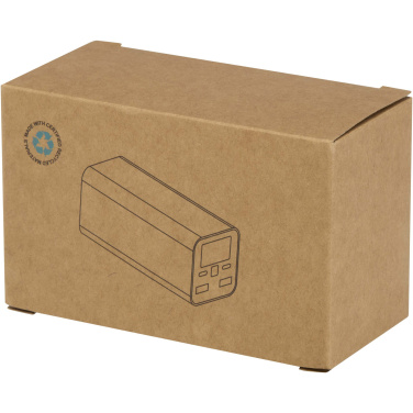 Logo trade promotional merchandise photo of: Acamar 20.000 mAh 70W recycled aluminium laptop power bank