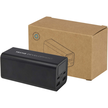 Logo trade business gift photo of: Acamar 20.000 mAh 70W recycled aluminium laptop power bank