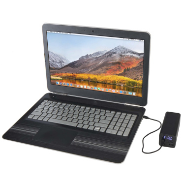 Logo trade promotional gift photo of: Acamar 20.000 mAh 70W recycled aluminium laptop power bank