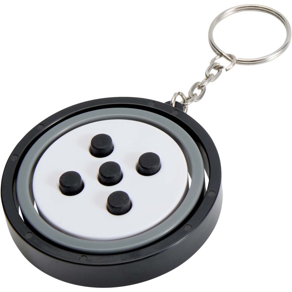 Logo trade promotional gift photo of: Spinx recycled plastic gyroscope fidget keychain