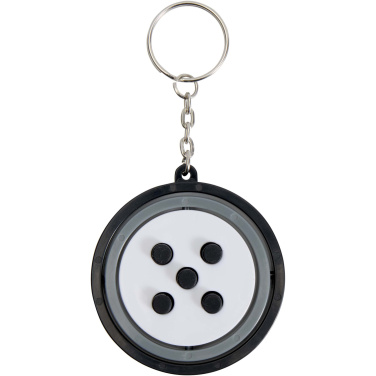 Logo trade promotional merchandise photo of: Spinx recycled plastic gyroscope fidget keychain