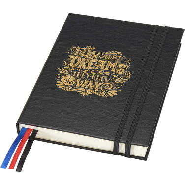 Logo trade business gift photo of: Alder A5 hard cover notebook