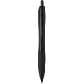 Nash recycled plastic ballpoint pen with black trims (black ink), Solid black