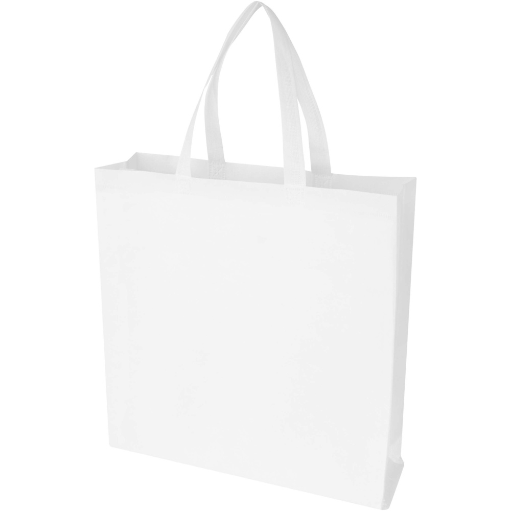 Logotrade advertising products photo of: EcoSeal GRS recycled nonwoven gusset tote bag 12L