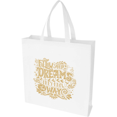 Logotrade advertising products photo of: EcoSeal GRS recycled nonwoven gusset tote bag 12L