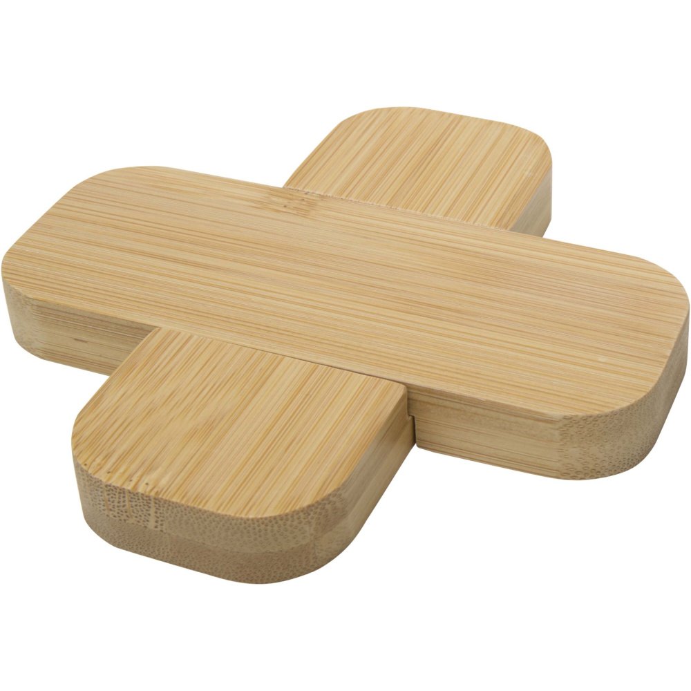 Logotrade promotional product image of: Croc bamboo trivet - small