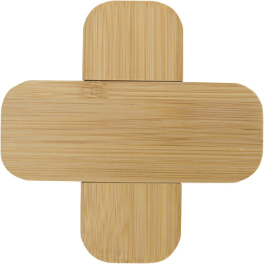 Logotrade promotional items photo of: Croc bamboo trivet - small