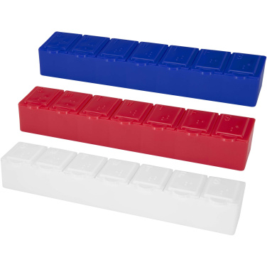 Logo trade promotional giveaways image of: Dose 7-day multi-vitamin organiser