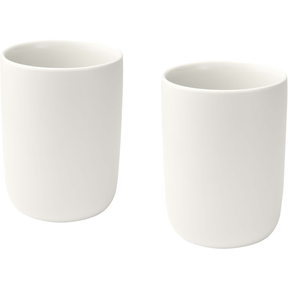 Logo trade advertising products image of: Male 350 ml ceramic cups - set of 2