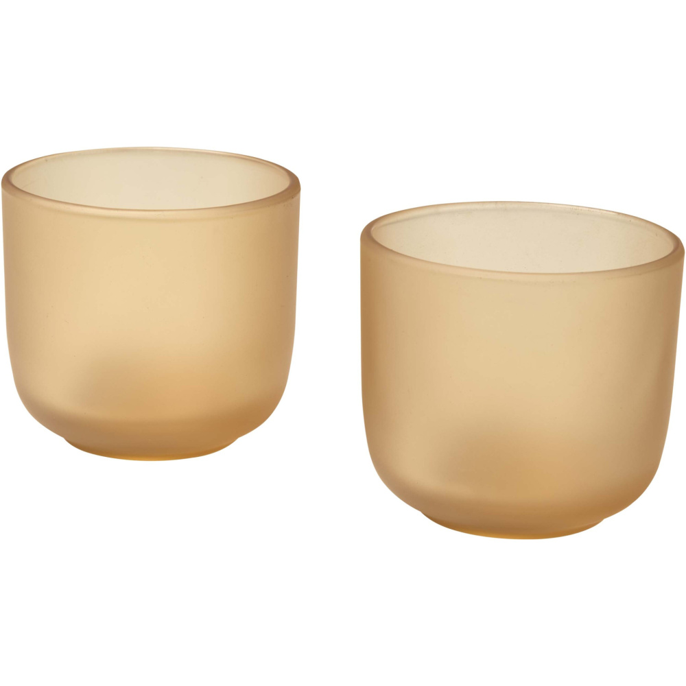 Logo trade business gifts image of: Male 200 ml glass cups - set of 2