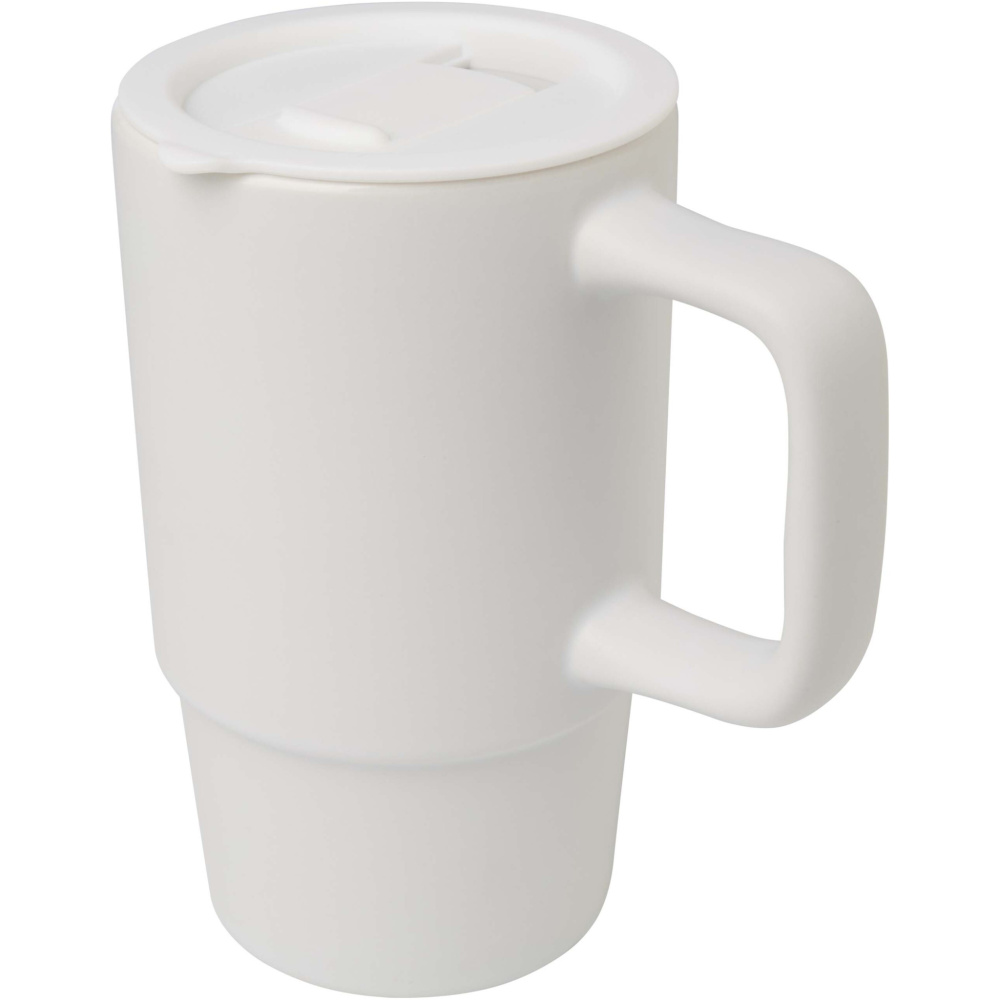 Logotrade corporate gifts photo of: Carter 450 ml ceramic mug with plastic lid