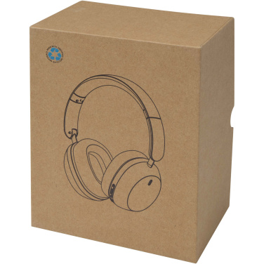 Logo trade promotional gifts picture of: Hoggar recycled plastic over-ear foldeable ANC and ENC headphones