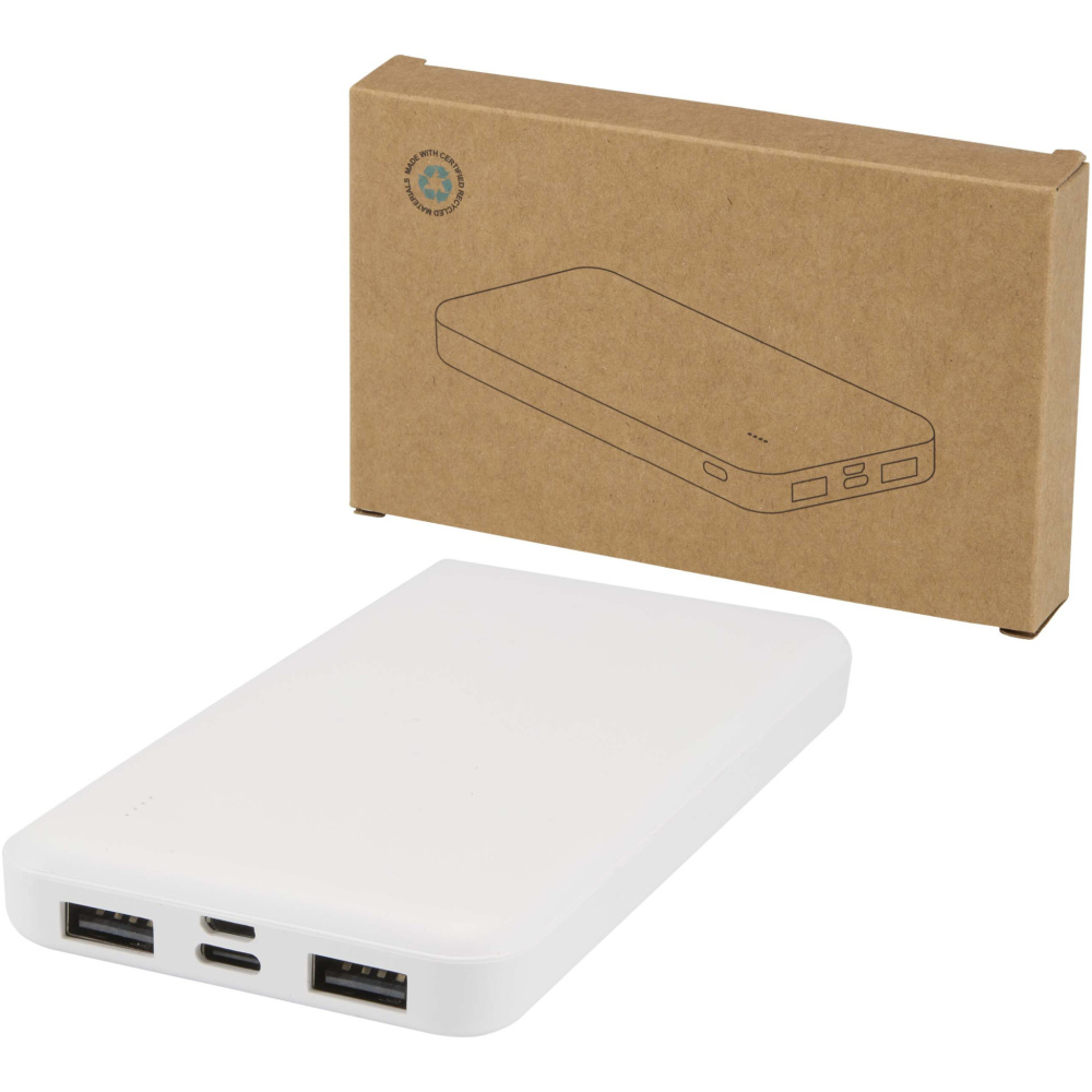Logotrade promotional merchandise picture of: Intan 10.000 mAh 10W recycled plastic power bank