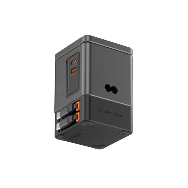Logo trade promotional item photo of: Urban Vitamin Sacramento 105W GAN charger+retractable cables