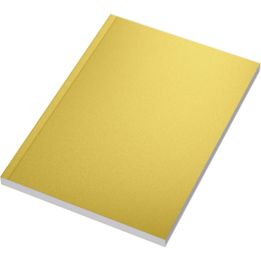 Logo trade business gift photo of: Novella Austen A5 metallic soft cover notebook - 100 sheets