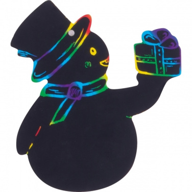 Logo trade promotional giveaways image of: Scratch-off Christmas ornaments SOUTH POLE