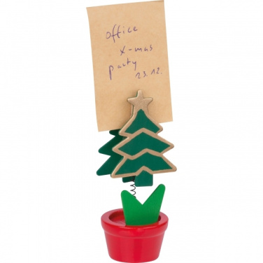 Logo trade corporate gifts image of: Christmas tree clip WINNIPEG