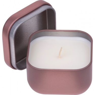 Logo trade promotional merchandise photo of: Candle in tin PRAGUE