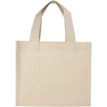 Logo trade promotional items image of: Odessa 220 g/m² GRS recycled cotton mini gusset tote bag 9L