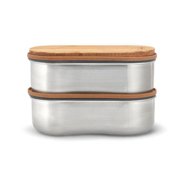 Logo trade promotional items image of: Black+Blum Stainless Steel Double Bento Box