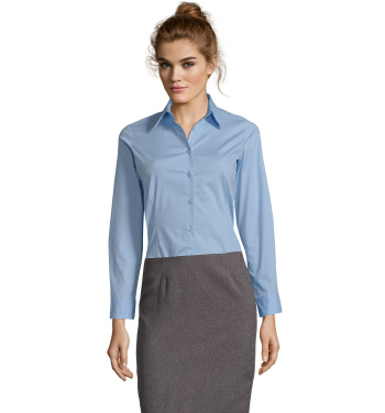 Logo trade corporate gifts image of: EDEN women shirt 140g
