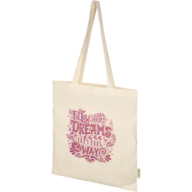 Logo trade promotional items image of: Odisha 100 g/m² OCS organic tote bag 7L