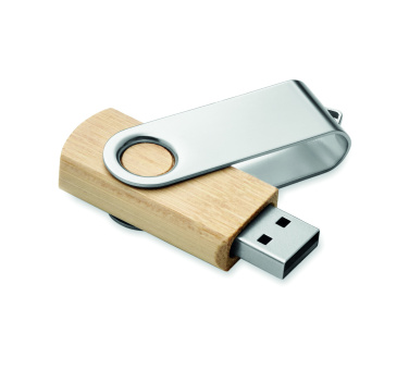 Logotrade promotional gift image of: Techmate bamboo USB 16GB       MO6898-40