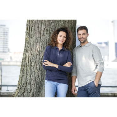 Logo trade corporate gifts image of: Oakville long sleeve men's polo