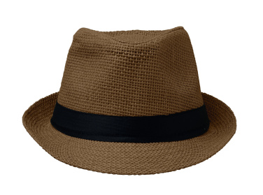 Logo trade promotional giveaways image of: Paper straw hat