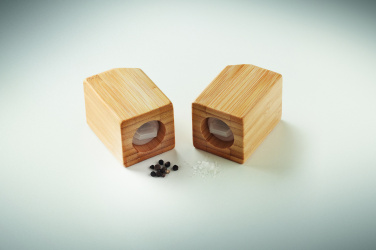Logotrade corporate gift image of: Bamboo salt & pepper set