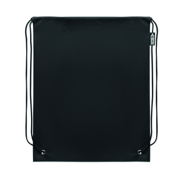 Logo trade advertising products image of: Drawstring bag RPET non-woven