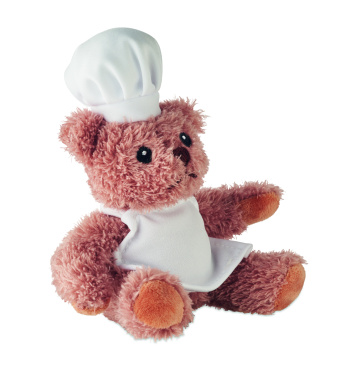 Logo trade corporate gifts picture of: Teddy bear plush chef