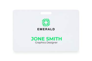 Logo trade business gifts image of: Lanyard badge 54 x 86mm