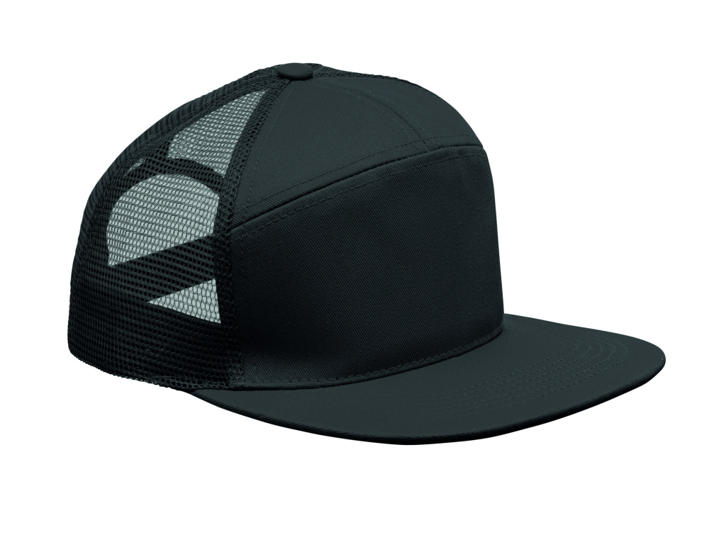 Logo trade promotional merchandise picture of: 7 panel flat visor cap