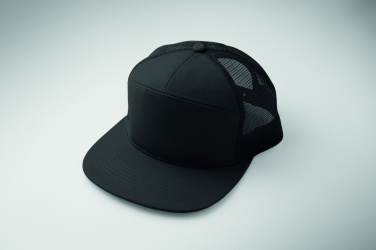 Logo trade promotional items image of: 7 panel flat visor cap