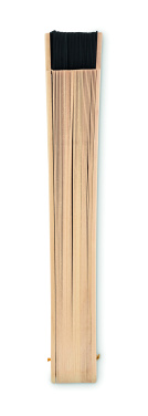 Logo trade promotional merchandise picture of: Wooden hand fan